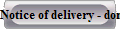Notice of delivery - domestic
